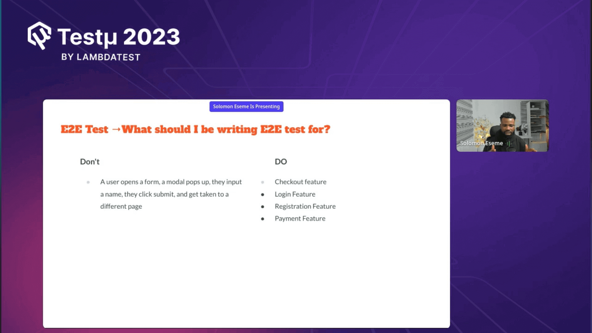 For E2E Testing For E2E Testing