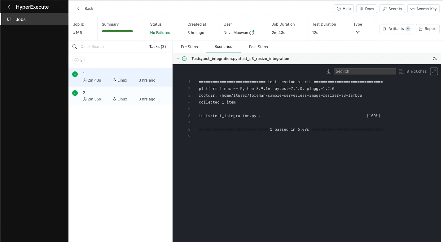 LambdaTest Integration with LocalStack