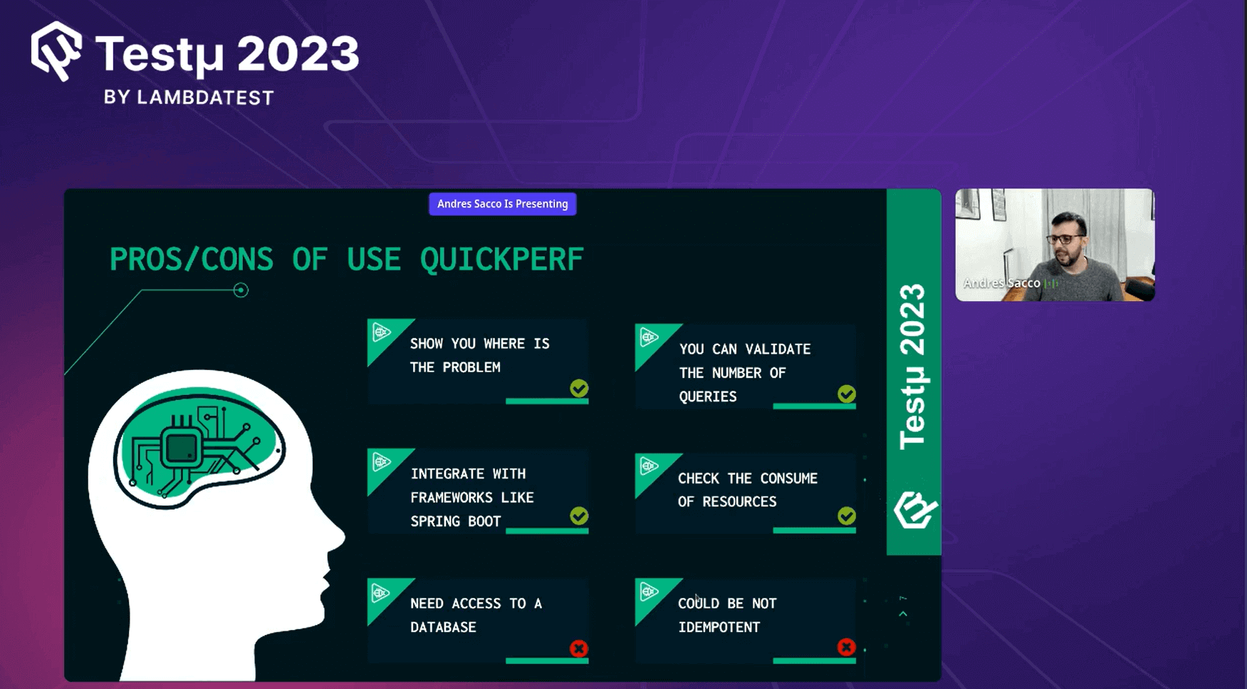 Pros & Cons Using QuickPerf