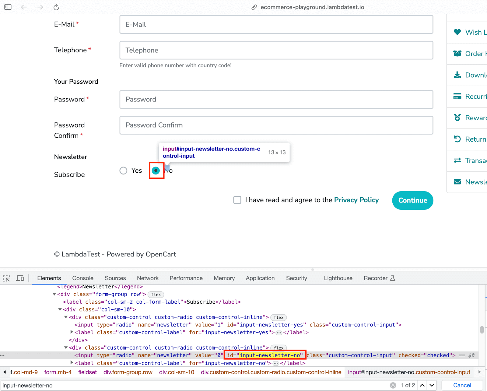 Subscription to newsletter Subscription to newsletter