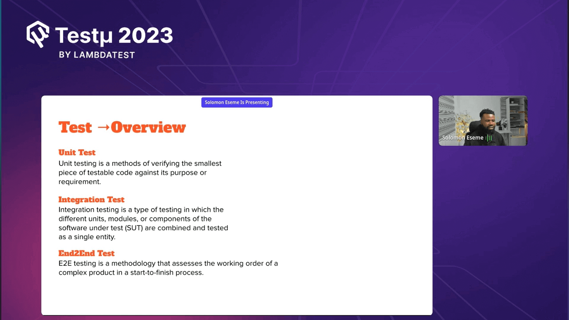Types of Testing Types of Testing