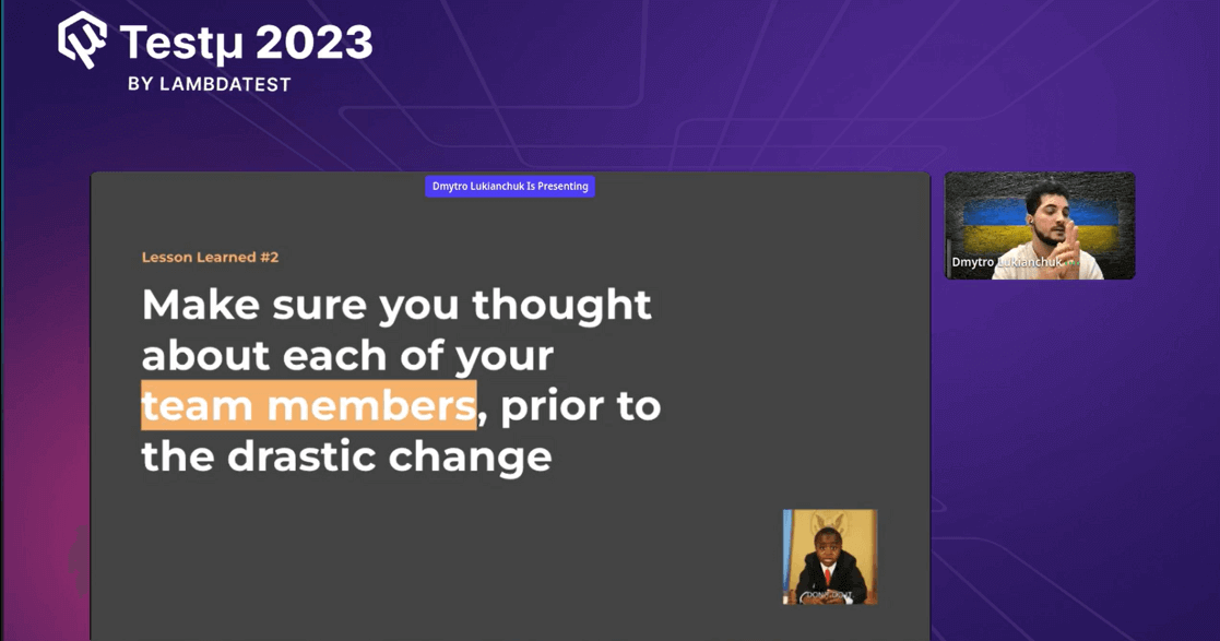 Dymtro realized that his approach was insensitive