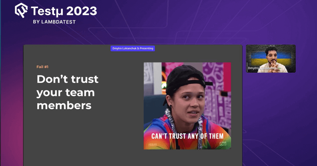 Don’t Trust Your Teammates