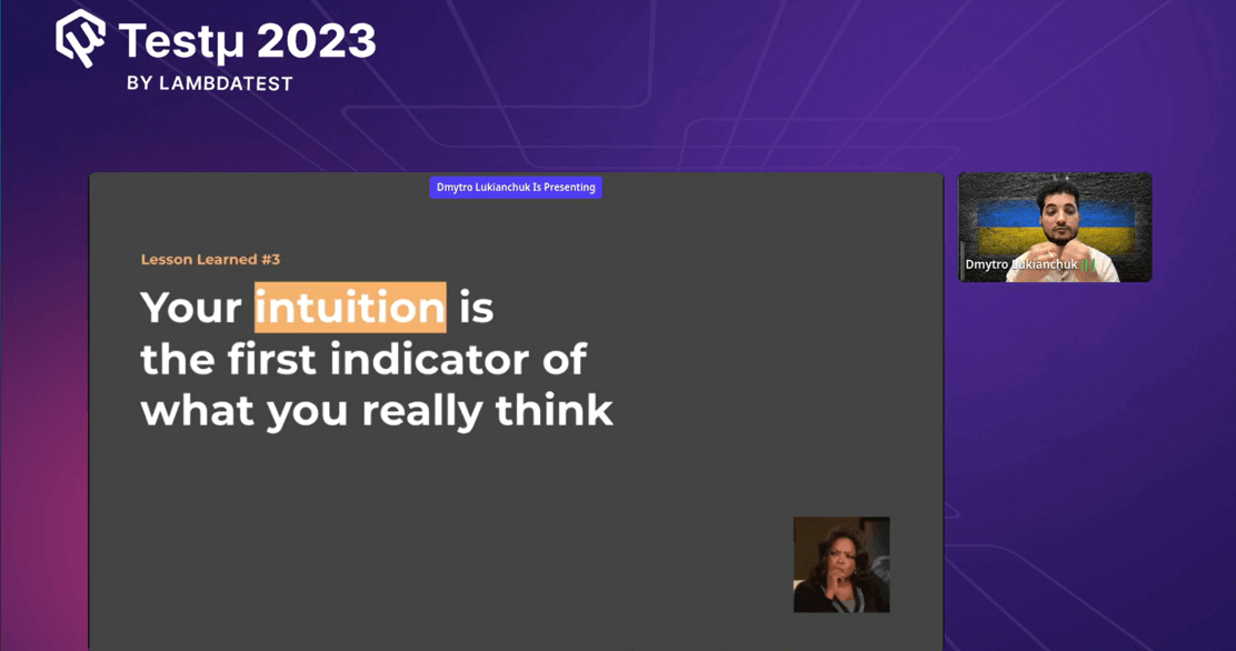 candidate's performance 