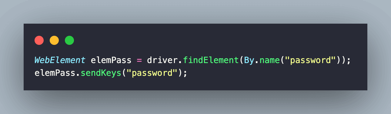 password element password element