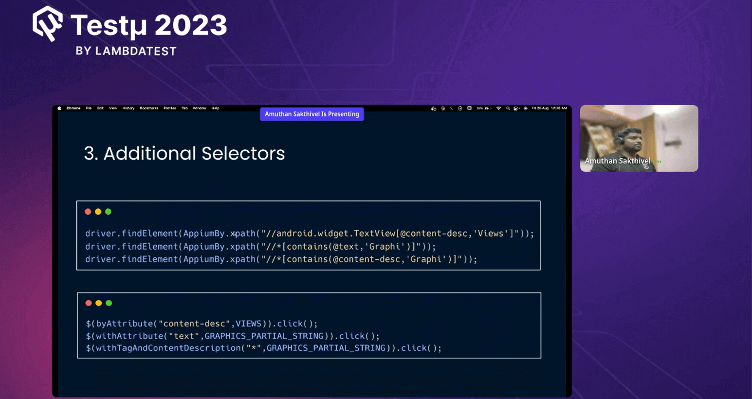 selection in Appium selection in Appium