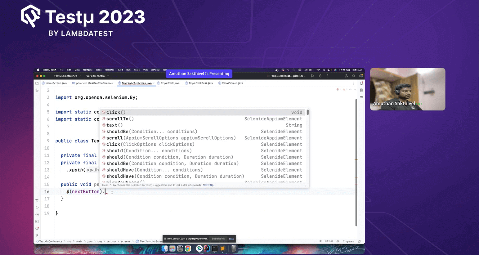 Selenide-Appium's Simplifications Selenide-Appium's Simplifications