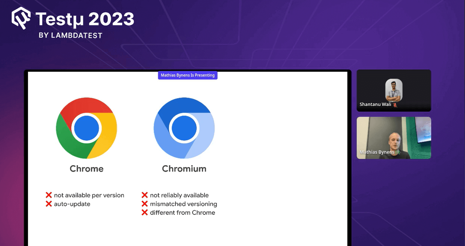Chromium binary drawback