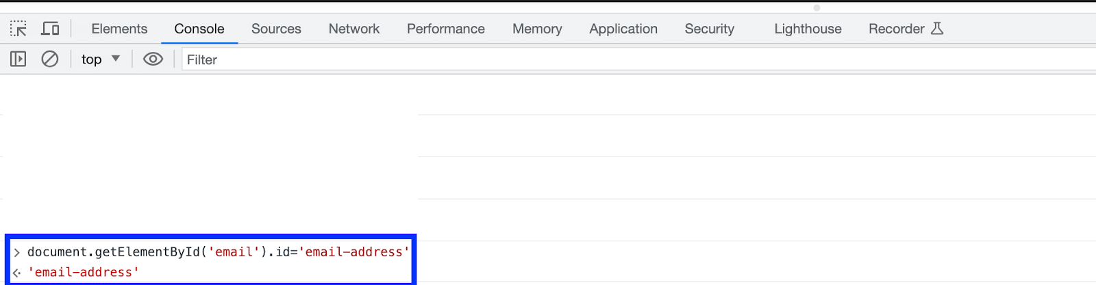 document.getElementById() document.getElementById()