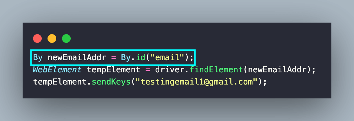 locating element locating element