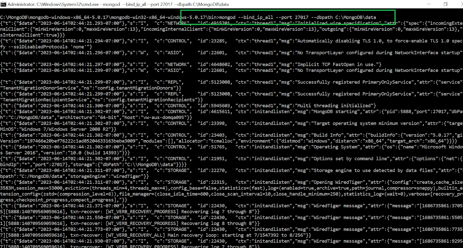 Installing MongoDB Installing MongoDB