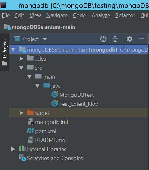 Project structure Project structure