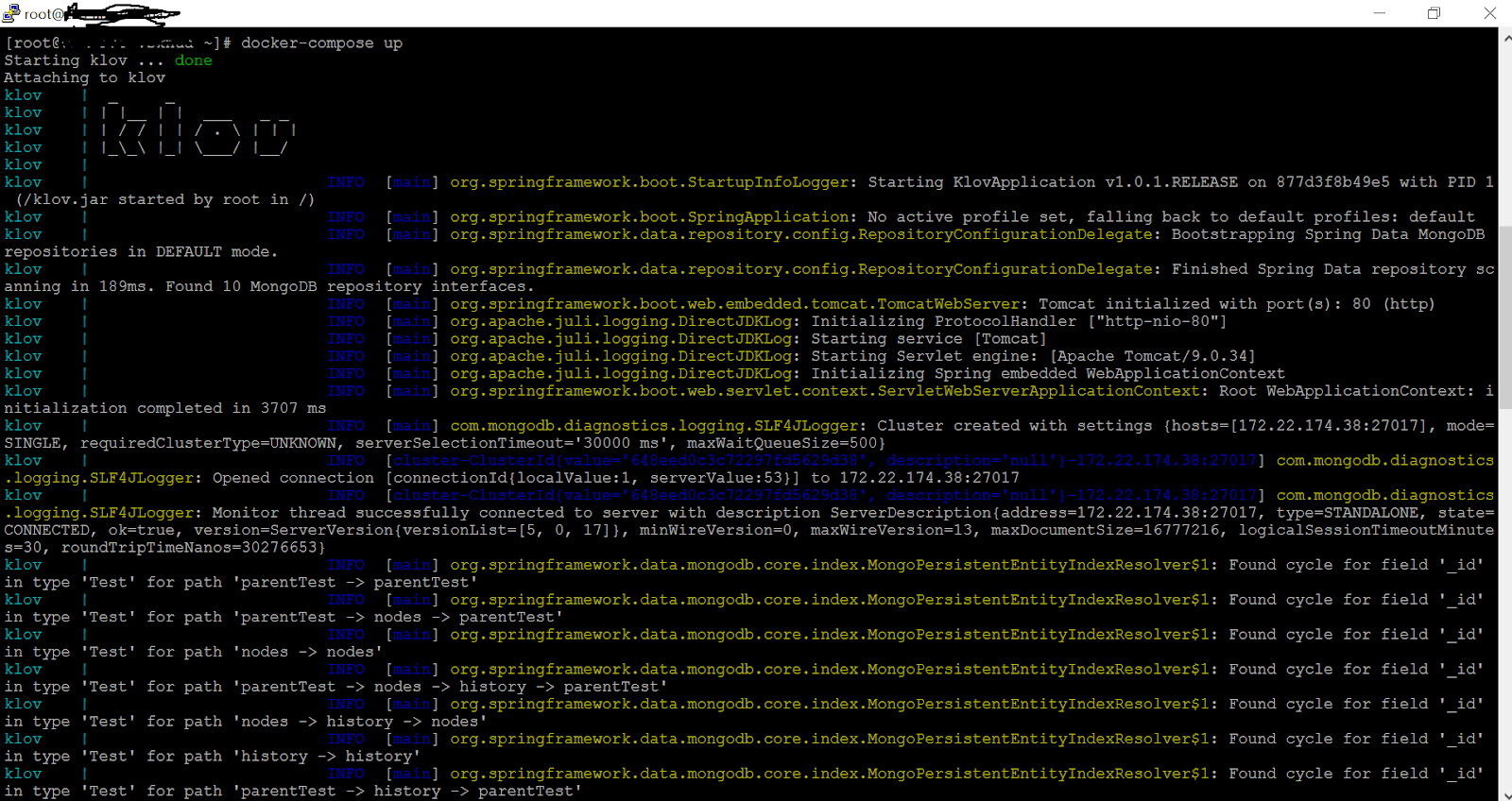 Start Klov. Start Klov.