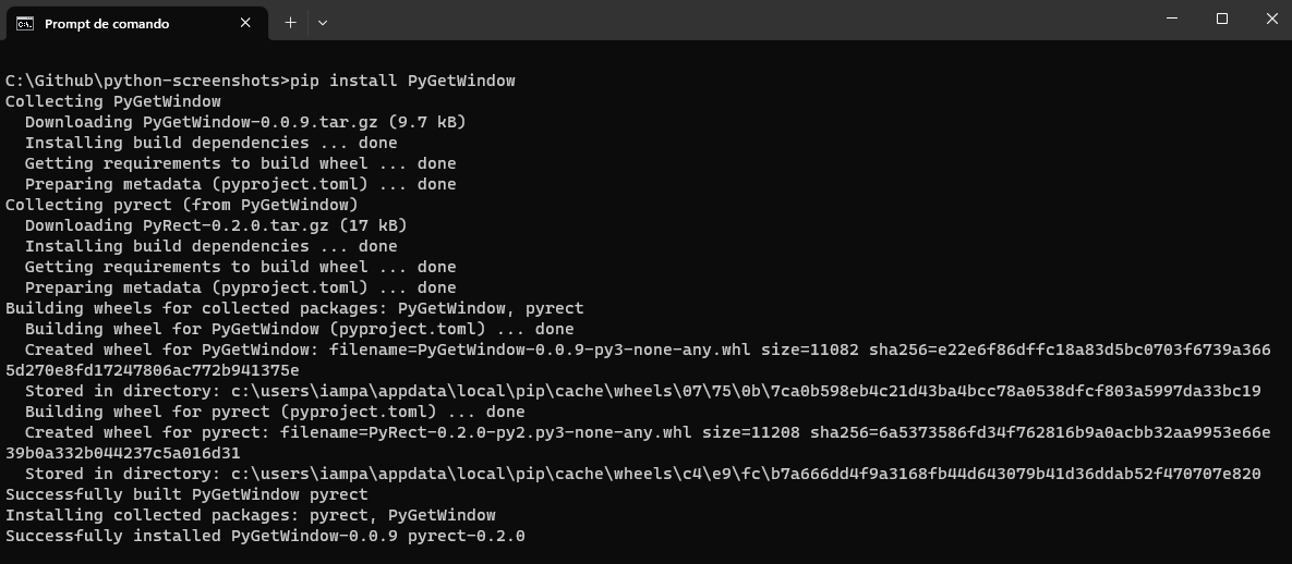 pip install PyGetWindow