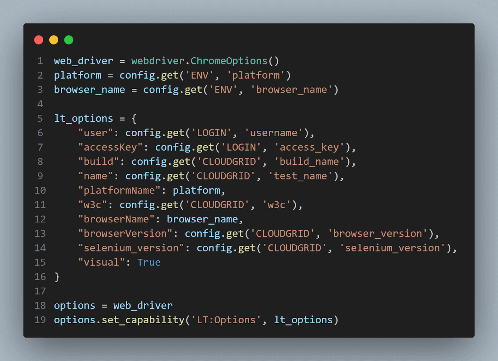 LambdaTest Capabilities Generator