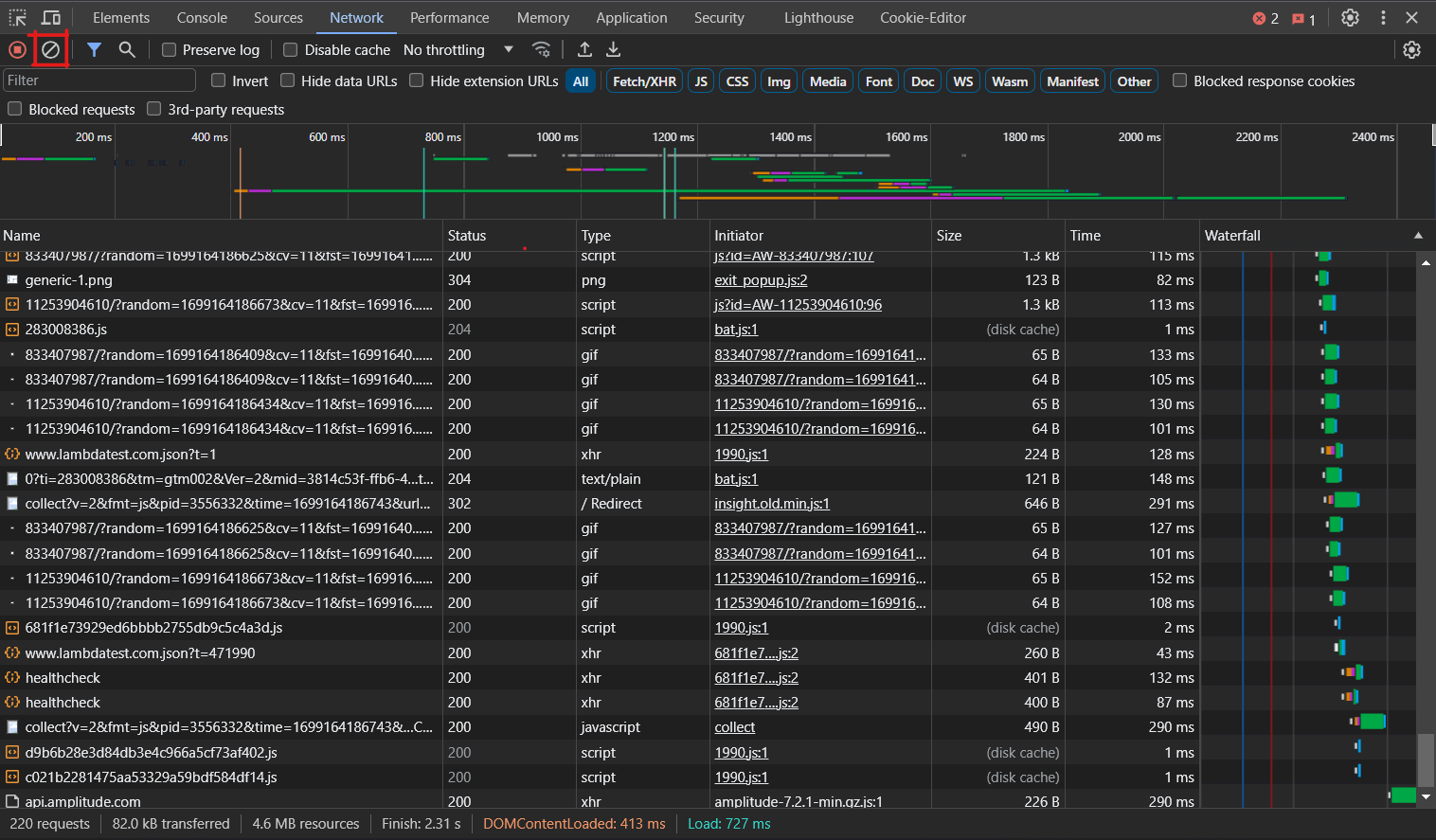 Network Panel Network Panel