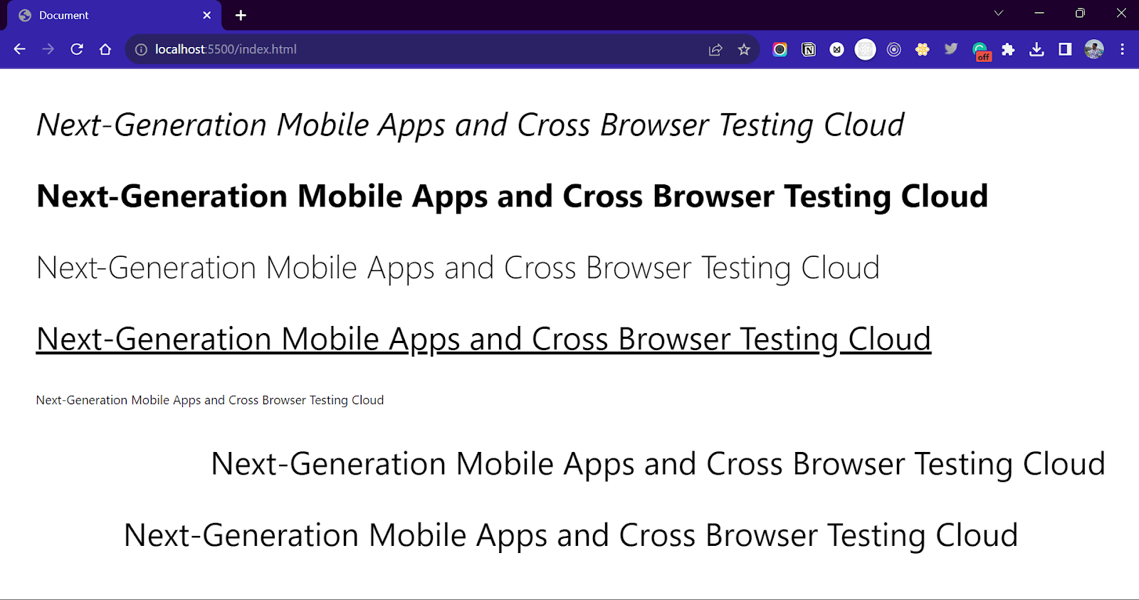 Text and Font in Tailwind CSS