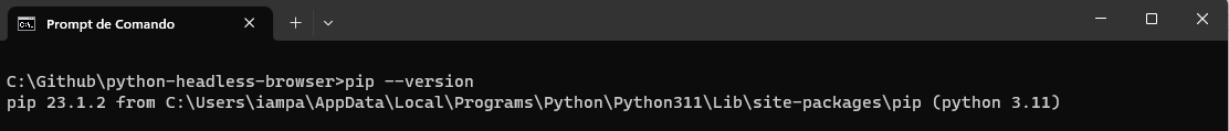 pip --version