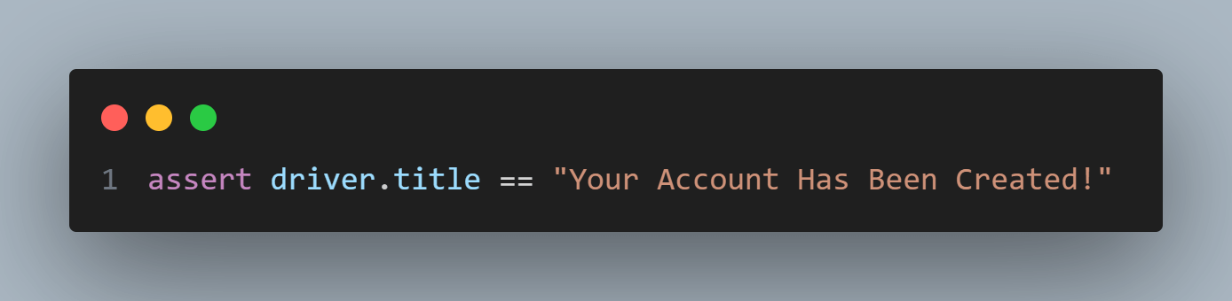 Your Account Has Been Created