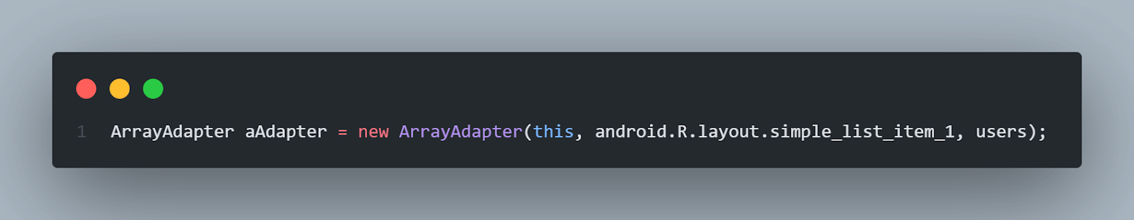 ArrayAdapter() ArrayAdapter()