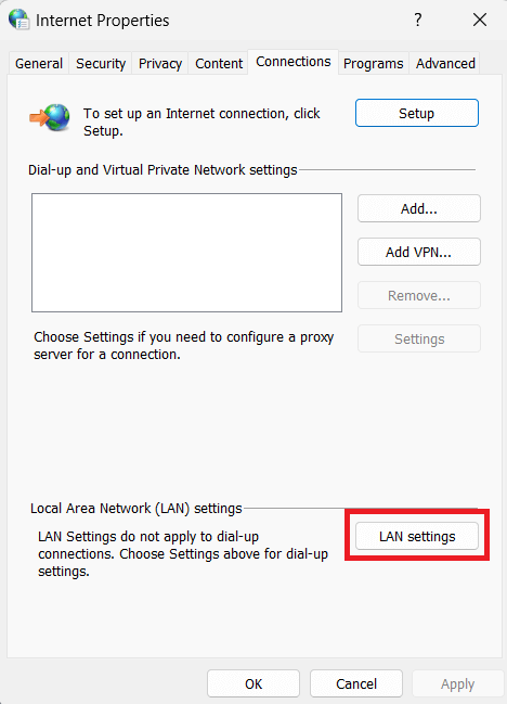 LAN Settings LAN Settings