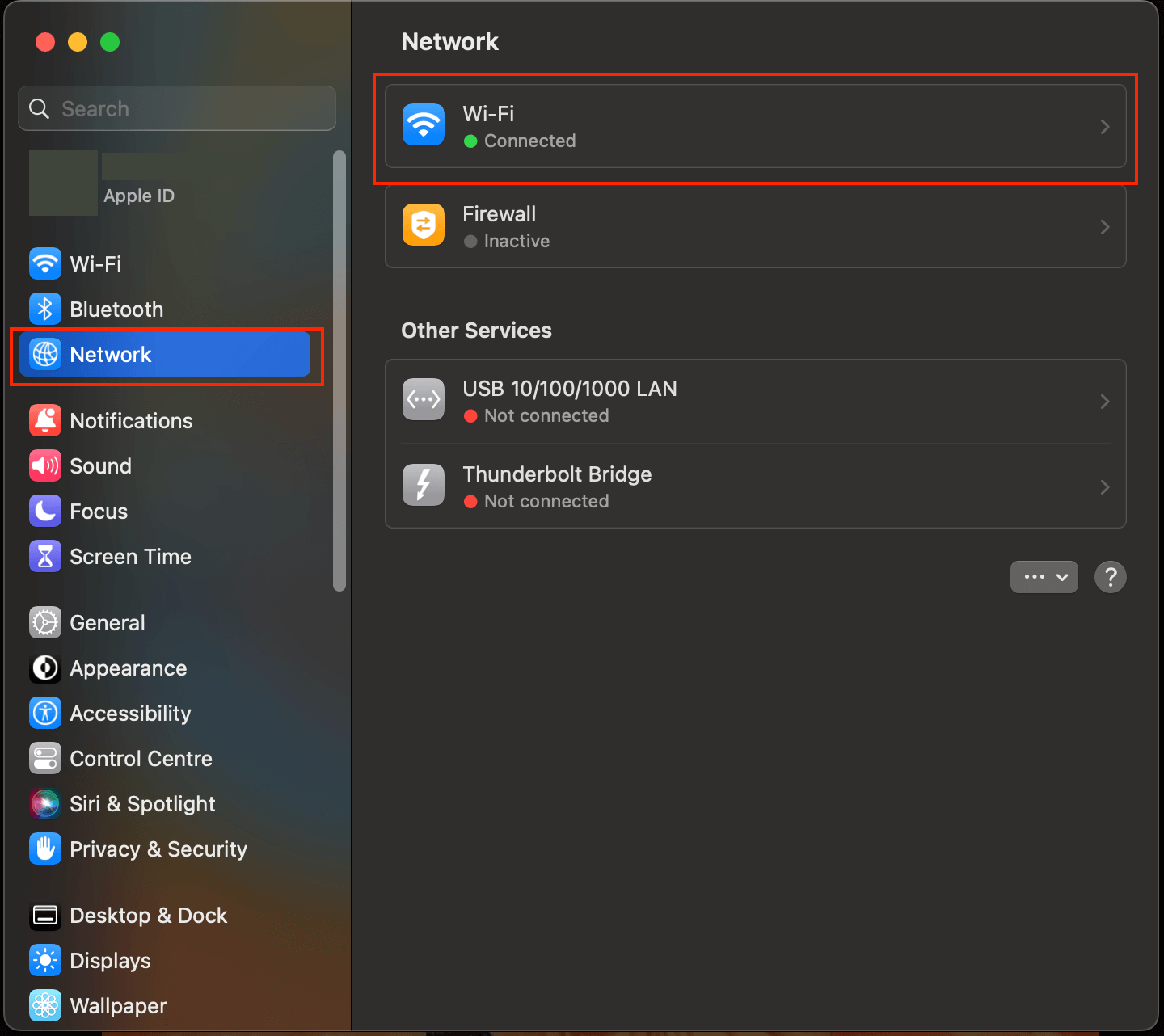 Select the Network Tab Select the Network Tab
