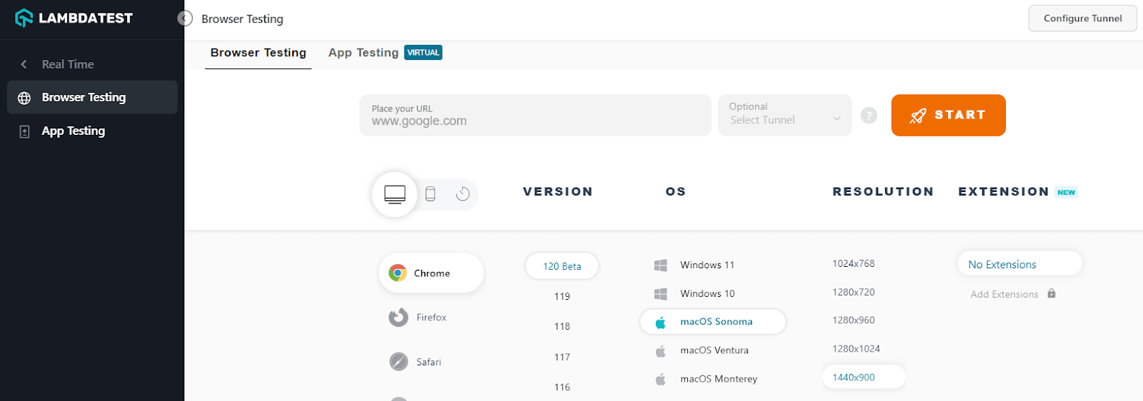 Real Time Browser Testing Real Time Browser Testing