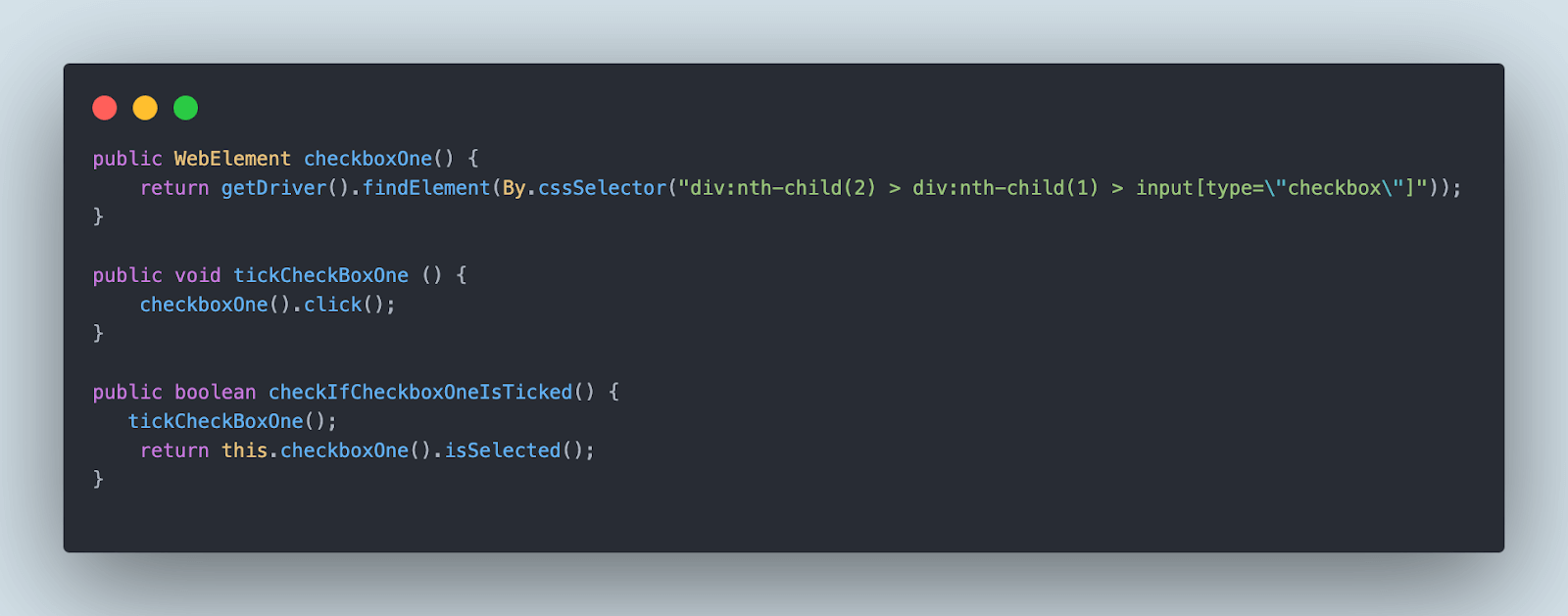 checkIfCheckboxOneIsTicked