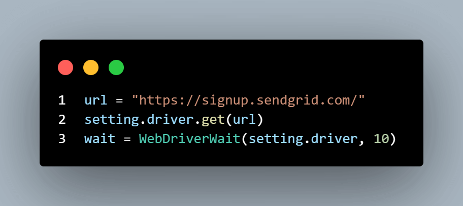 declare a ten-second explicit wait time declare a ten-second explicit wait time