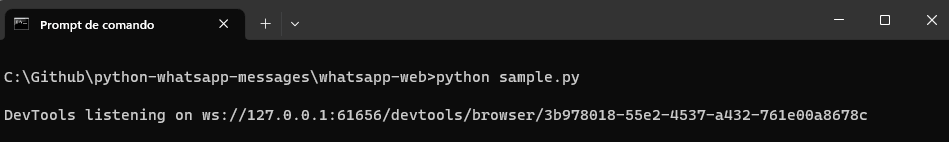 In the terminal, you will get the result