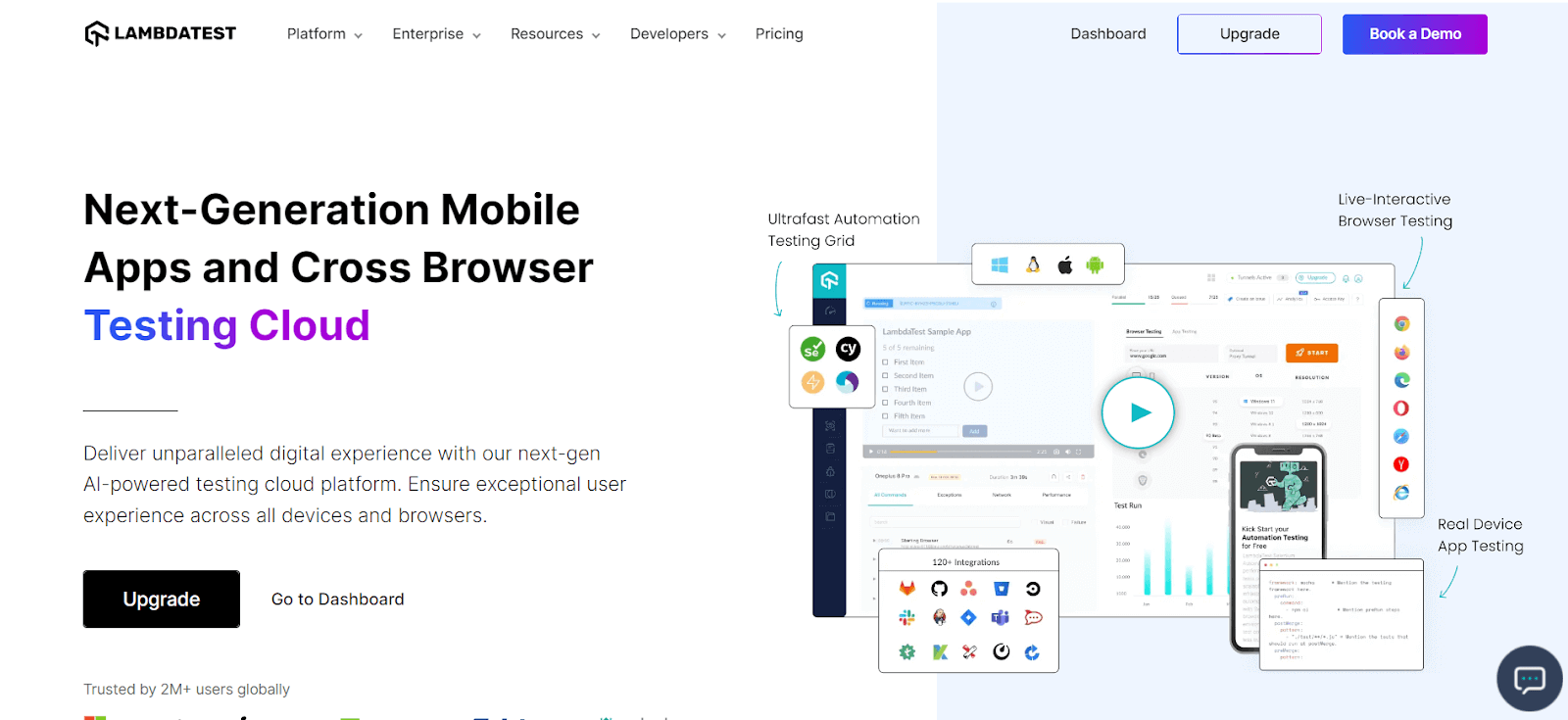 LambdaTest is an AI-native test orchestration and test execution cloud-based platform