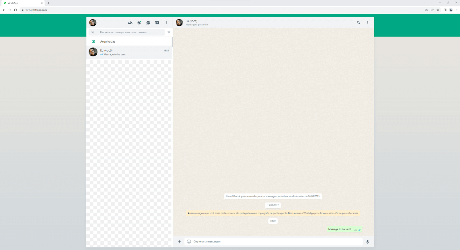  WhatsApp web is opened