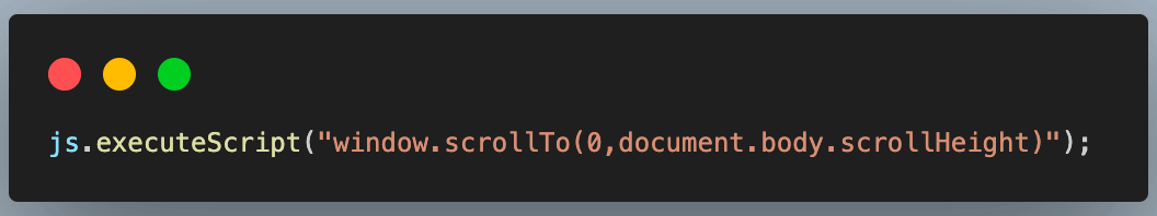 code executes the first scrollTo() script using the initial height to start scrolling code executes the first scrollTo() script using the initial height to start scrolling