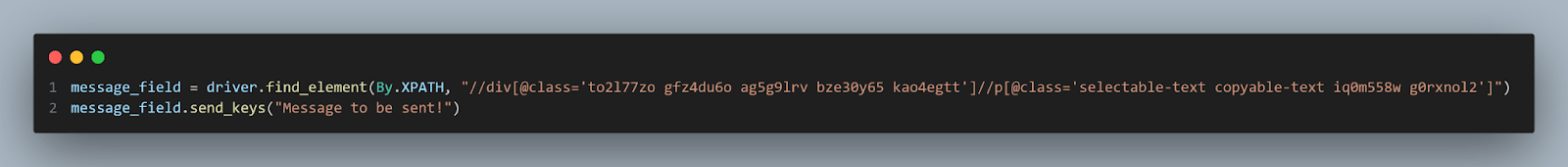  emulates a user interaction