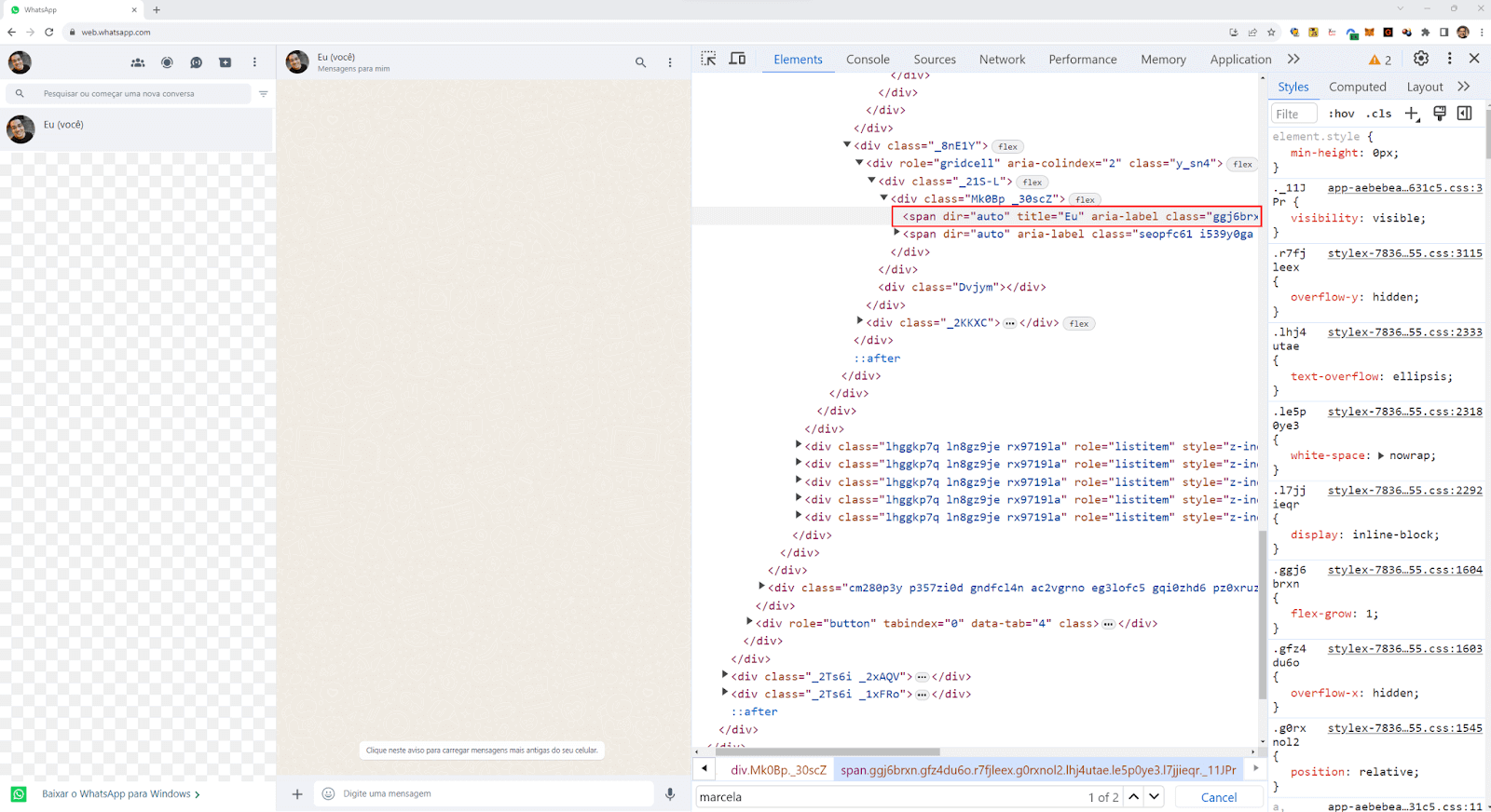  find the element and then click on it