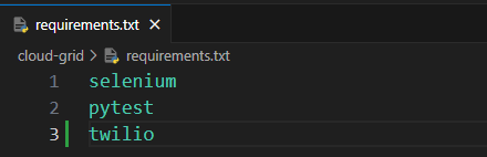 pip install -r requirements.txt