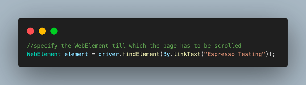 findElement() findElement()