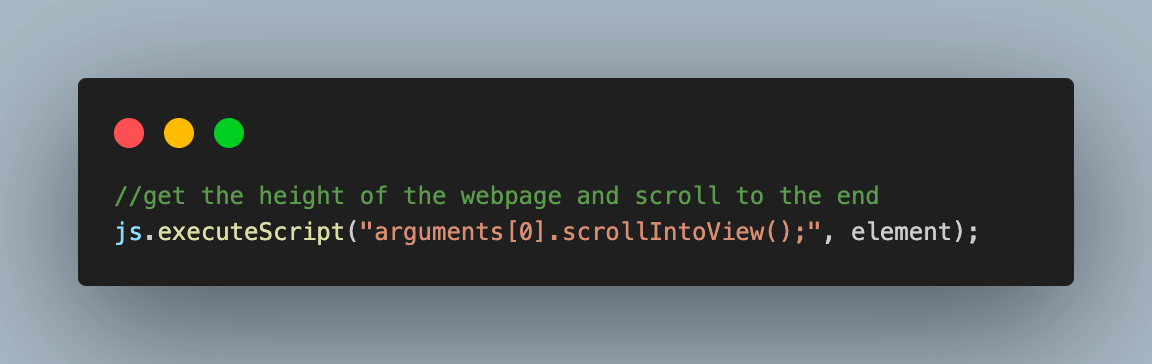 scrollIntoView() scrollIntoView()