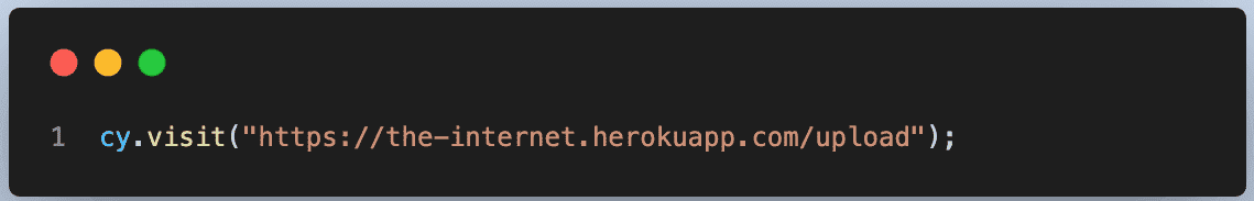 web application’s file upload page