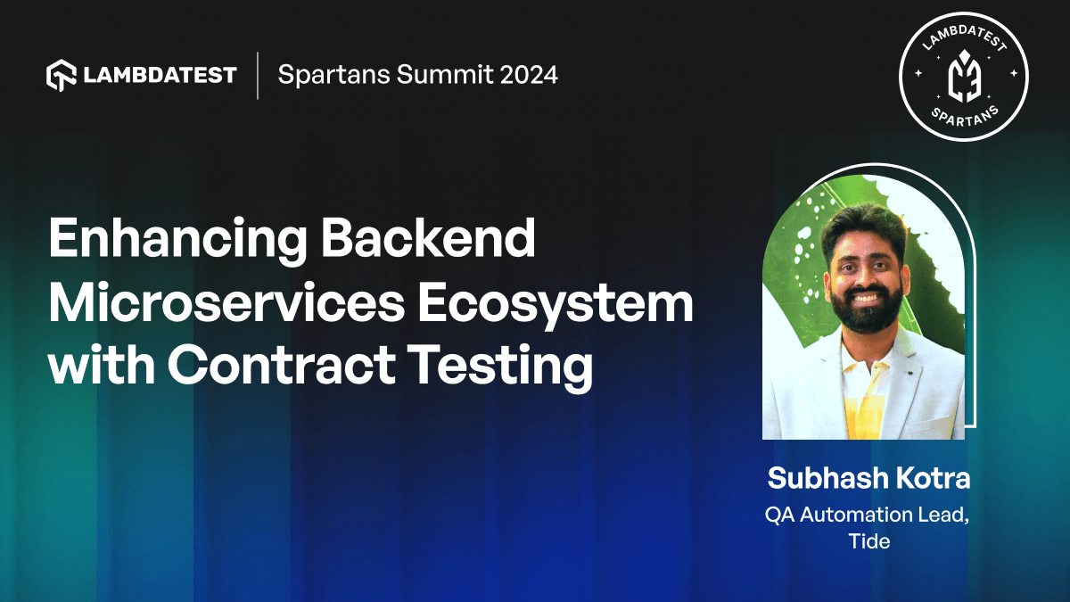 Optimizing Microservices: Contract Testing | TestMu AI (Formerly LambdaTest)