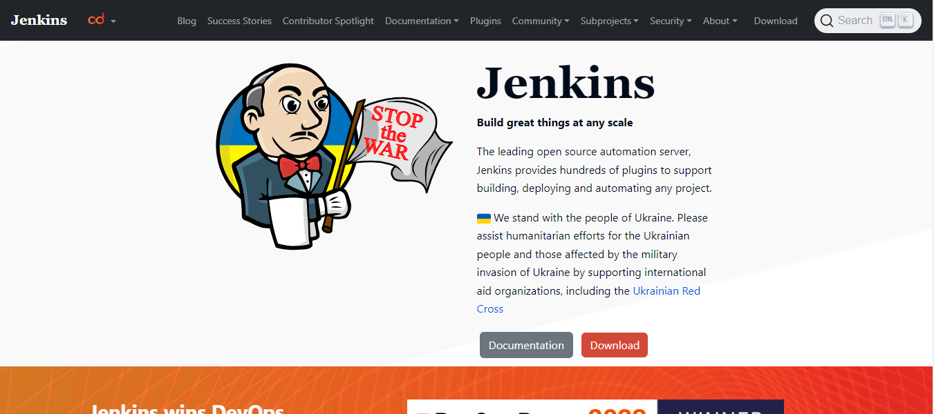 Jenkins DevOps testing dashboard with CI/CD integration