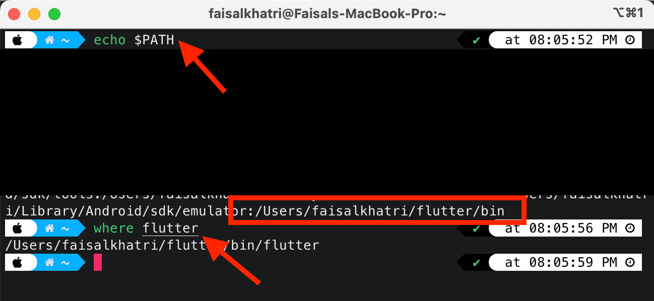 Once the path is exported successfully