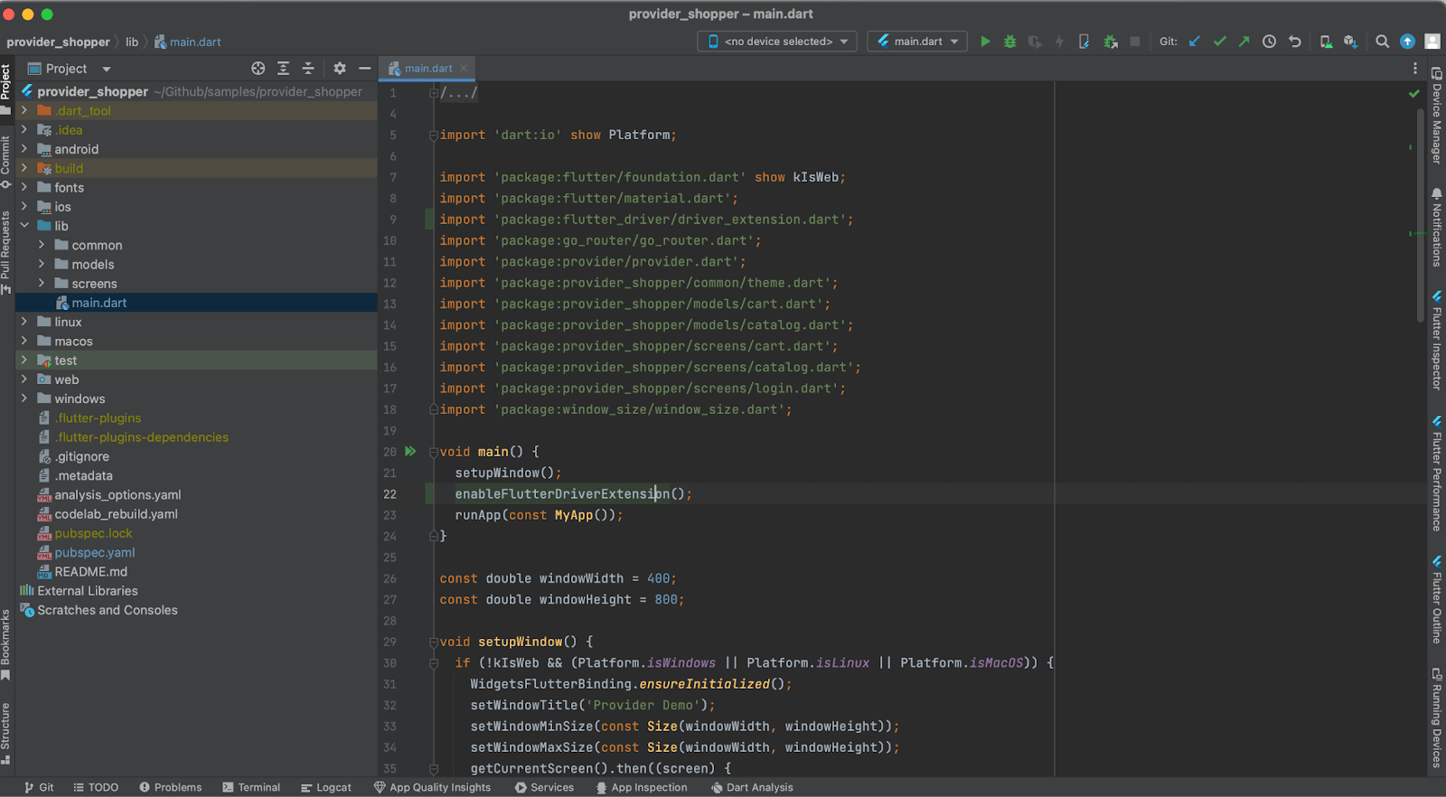 Open the project in the Android Studio app 