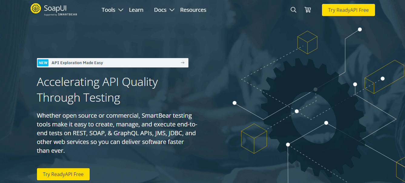 SoapUI DevOps testing dashboard with CI/CD integration