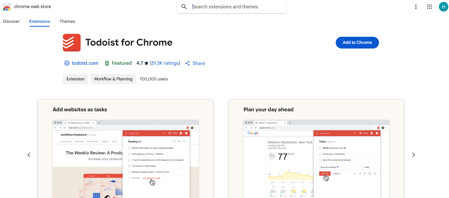 Todoist for Chrome