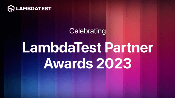 TestMu AI (Formerly LambdaTest) Partner Awards 2023
