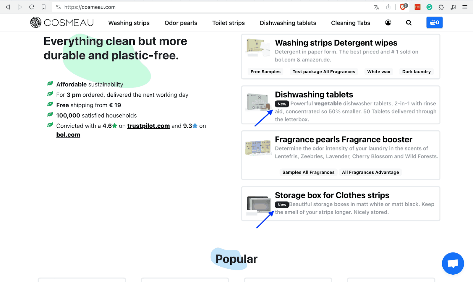 COSMEAU uses this combination