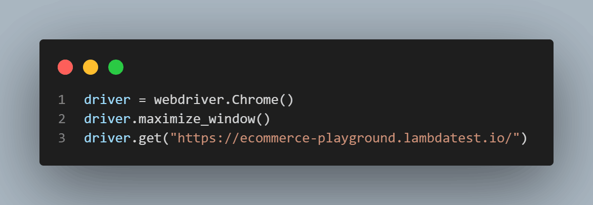 Chrome WebDriver and maximize the browser window Chrome WebDriver and maximize the browser window