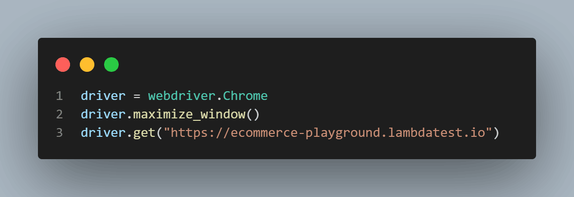 Chrome driver, launch the driver in full-screen mode Chrome driver, launch the driver in full-screen mode