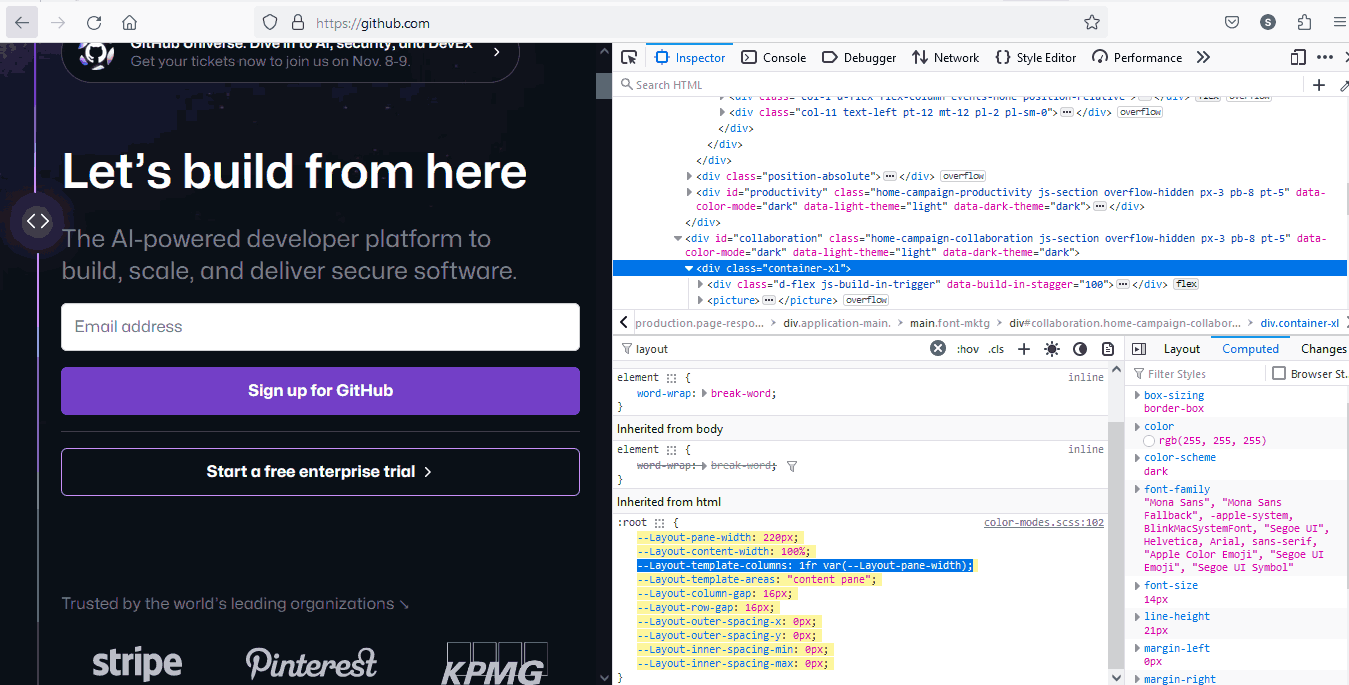 GitHub uses CSS fr units to create a responsive grid layout. GitHub uses CSS fr units to create a responsive grid layout.